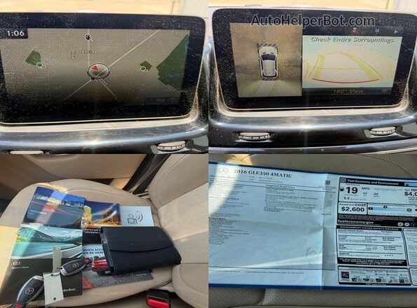 4JGDA5HB1GA686616 2016 MERCEDES-BENZ GLE-CLASS White VIN sticker view