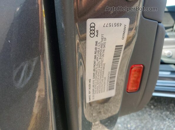 WAUC4CF50RA047524 2024 AUDI OTHER Gray Vista de la etiqueta del VIN