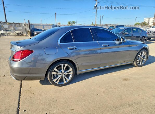 55SWF8DB1KU286799 2019 MERCEDES-BENZ C Серый Передняя правая четверть