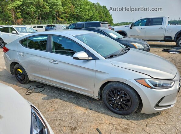 5NPD74LF5JH353052 2018 HYUNDAI ELANTRA Silver Widok z przodu