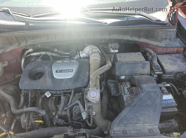 KM8J3CA22GU079540 2016 HYUNDAI TUCSON Красный Вид панели приборов