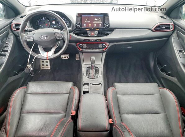 KMHH55LC7JU024129 2018 HYUNDAI ELANTRA Charcoal ხელსაწყოთა პანელის ხედი