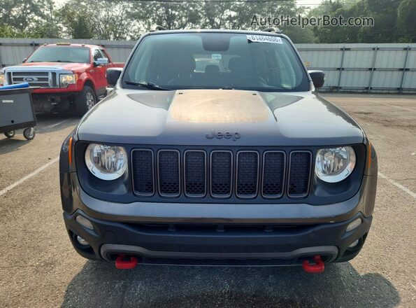 ZACNJBC19KPJ90393 2019 JEEP RENEGADE Gray Rear view