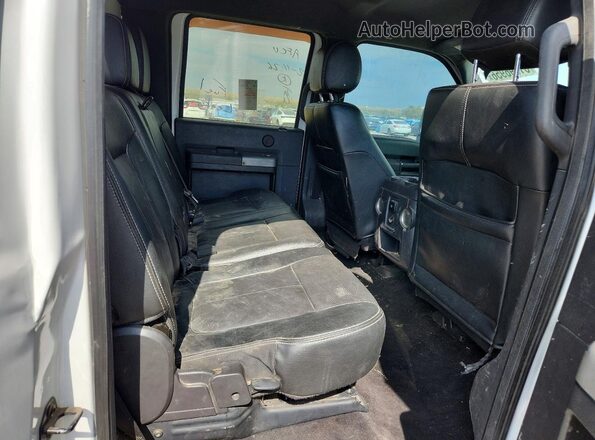 1FT8W3BT0GEB61536 2016 FORD F350 White Vista interior trasera