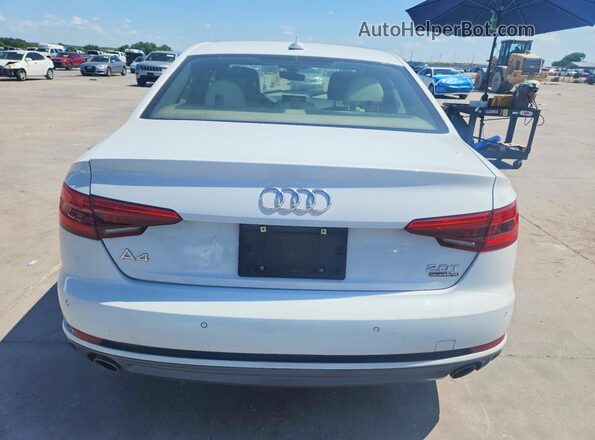 WAUENAF44HN025213 2017 AUDI A4 White Вид салону спереду