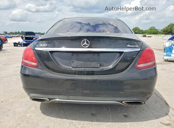 55SWF4KB0GU142213 2016 MERCEDES-BENZ C Черный Вид сзади