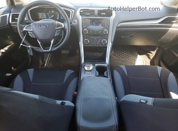 3FA6P0LUXHR300487 2017 FORD FUSION White Вид щитка приладів