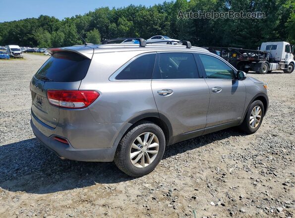 5XYPGDA57HG210967 2017 KIA SORENTO Серый Передняя правая четверть