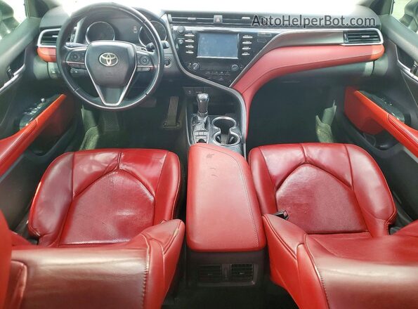 4T1B61HK3JU127513 2018 TOYOTA CAMRY White Սարքավորումների վահանակի տեսք