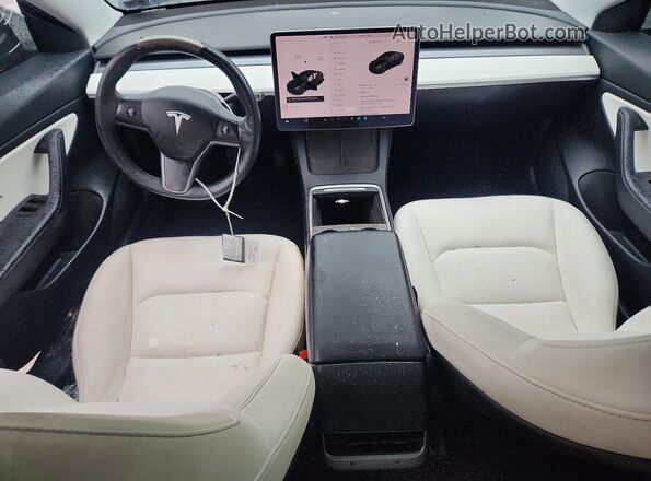 5YJ3E1EA2MF915994 2021 TESLA MODEL 3 Black Vista del cuadro de instrumentos