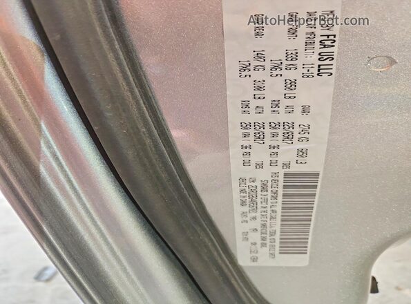 2C4RDGBG4KR587021 2019 DODGE GRAND Gray Панорамний вид салону 360°