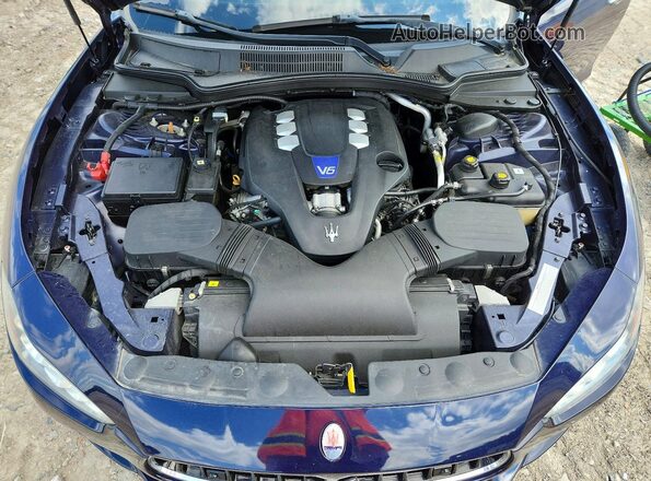ZAM57RSLXH1205243 2017 MASERATI ALL OTHER Blue ძრავის განყოფილების ხედი