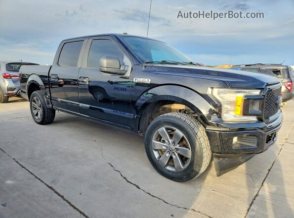 1FTEW1CP1JKC62893 2018 FORD F150 Black Widok z przodu