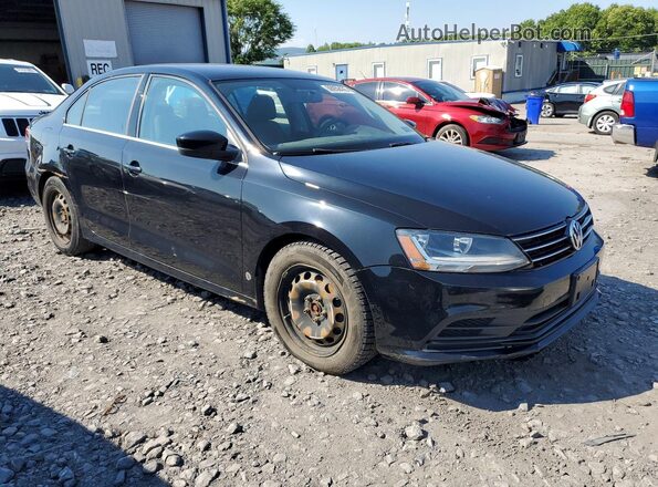 3VW167AJ5HM320388 2017 VOLKSWAGEN JETTA Черный Вид спереди