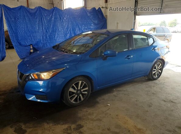 3N1CN8EV8LL898620 2020 NISSAN VERSA Blue Trasero izquierdo
