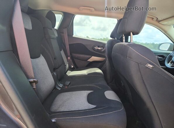 1C4PJLCB1JD621526 2018 JEEP CHEROKEE Charcoal უკანა სალონის ხედი