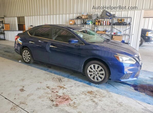 3N1AB7AP5KY246248 2019 NISSAN SENTRA Blue Front view