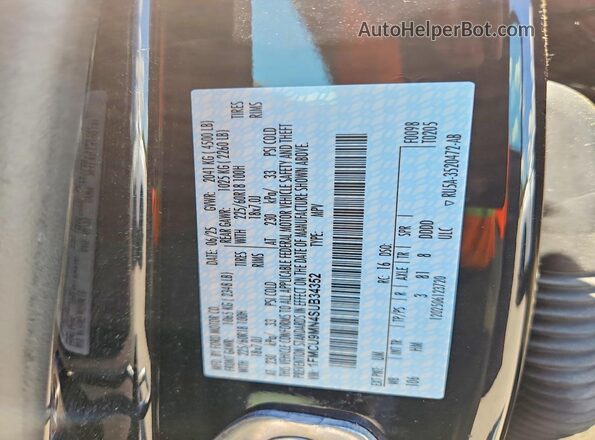 1FMCU9MN4SUB34352 2025 FORD ESCAPE Black Панорамний вид салону 360°
