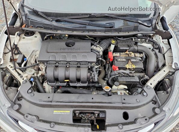 3N1AB7AP2KY317096 2019 NISSAN SENTRA White Engine compartment view