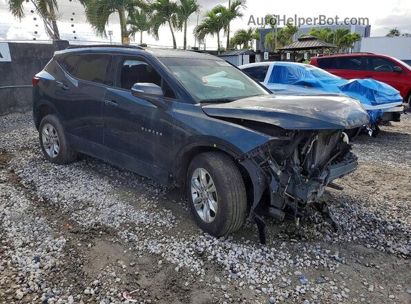 3GNKBBRA0KS666482 2019 CHEVROLET BLAZER Gray Вид спереду