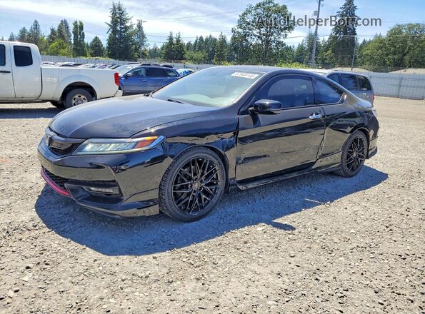 1HGCT2B06GA007554 2016 HONDA ACCORD Black უკანა მარცხენა