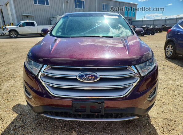 2FMPK4K92HBB12798 2017 FORD EDGE Burgundy Widok z tyłu