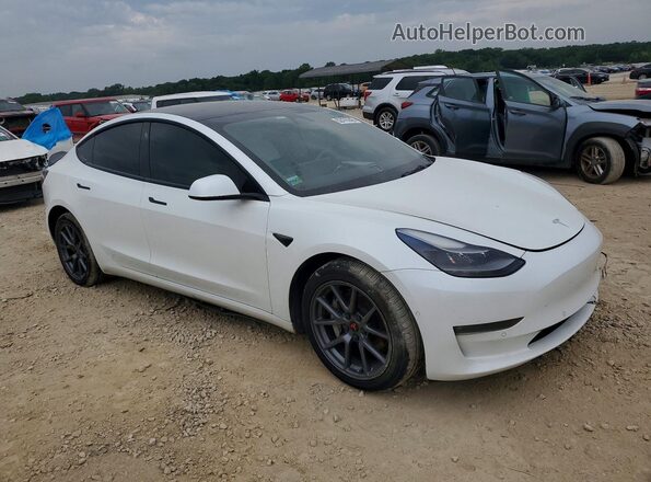 5YJ3E1EB3NF166164 2022 TESLA MODEL 3 Белый Вид спереди