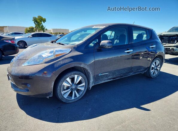 1N4BZ0CP9HC301891 2017 NISSAN LEAF Brown Rear left