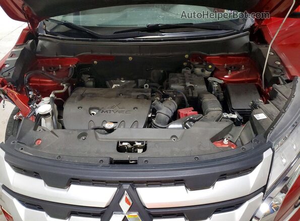 JA4ARUAU7PU004448 2023 MITSUBISHI OUTLANDER Red Widok naklejki z numerem VIN