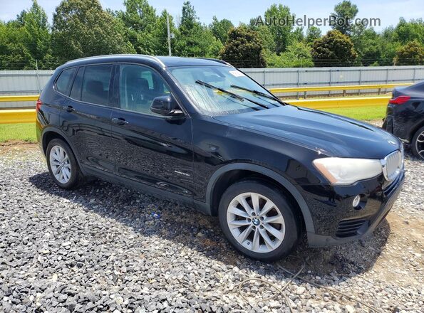 5UXWX9C34H0T25499 2017 BMW X3 Black Front view