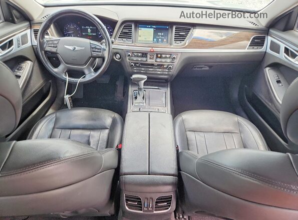 KMHGN4JE0JU235215 2018 GENESIS G80 Silver Instrument cluster view
