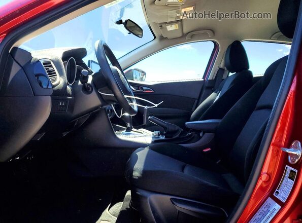 JM1BM1J74G1347897 2016 MAZDA 3 Red Vista interior delantera