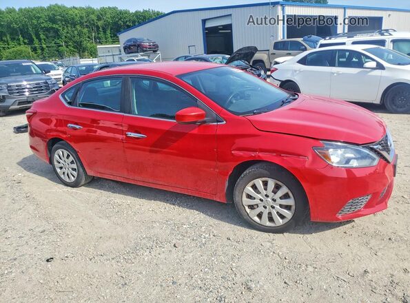 3N1AB7AP4HL685494 2017 NISSAN SENTRA Красный Вид спереди