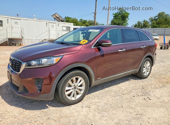 5XYPGDA54LG621932 2020 KIA SORENTO Burgundy Rear left