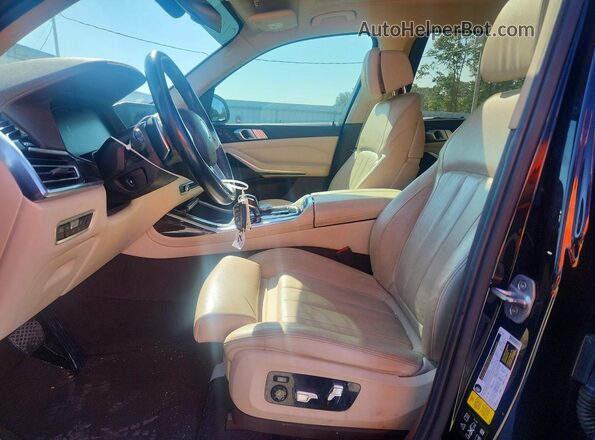 5UXCW2C5XKLB44253 2019 BMW X7 Black წინა პანელის ხედი
