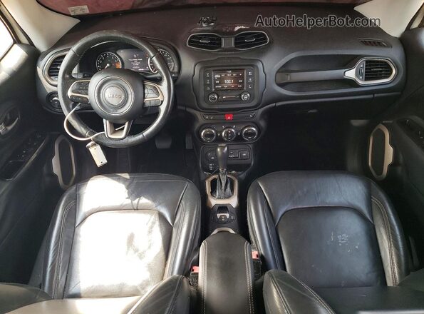 ZACCJBDT6GPC58408 2016 JEEP RENEGADE White ხელსაწყოთა პანელის ხედი