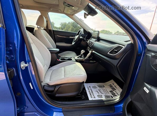 KNDETCA24M7141889 2021 KIA SELTOS Синий Вид сзади