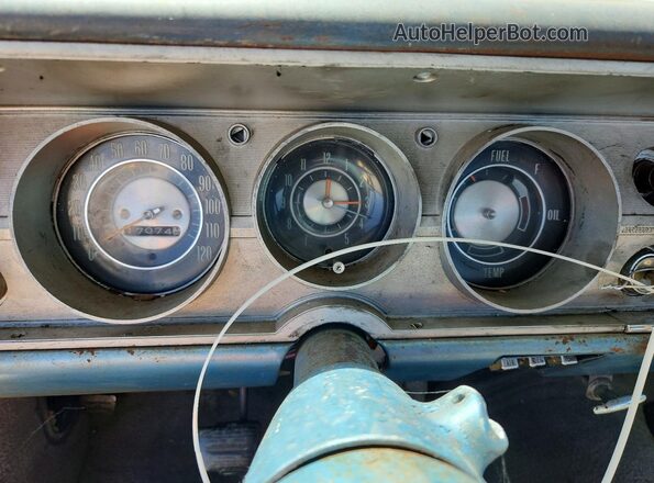 135695Z123278 1965 CHEVROLET MALIBU Белый Вид задних сидений