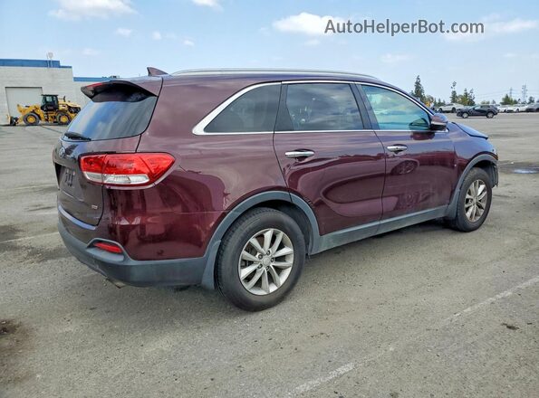 5XYPG4A38HG280797 2017 KIA SORENTO Burgundy Przód prawy