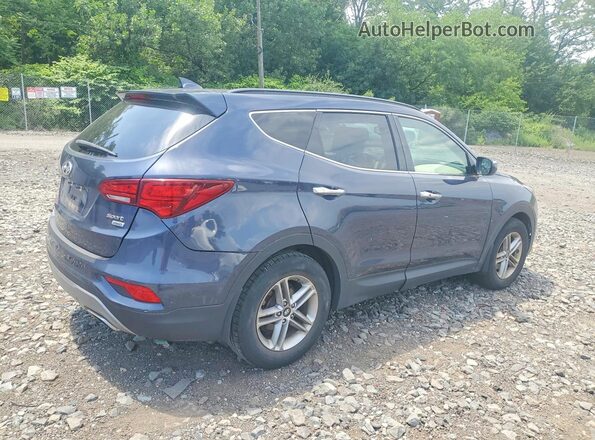 5XYZUDLBXJG522405 2018 HYUNDAI SANTA FE Blue Front right