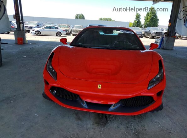 ZFF93LMA3M0267580 2021 FERRARI F8 Red Vista frontal