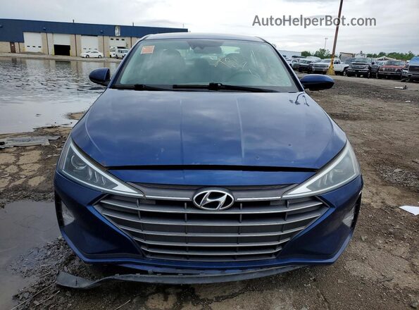 5NPD84LF8LH560700 2020 HYUNDAI ELANTRA Синий Вид сзади