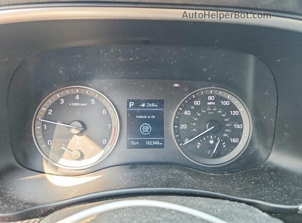 KM8J3CA47LU143289 2020 HYUNDAI TUCSON Blue უკანა სავარძლების ხედი