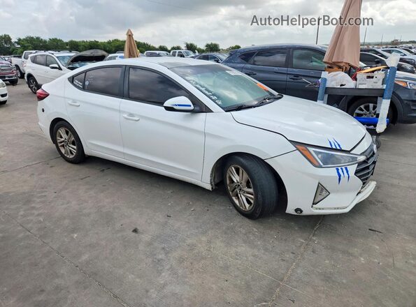 5NPD84LF0KH475302 2019 HYUNDAI ELANTRA White Front view