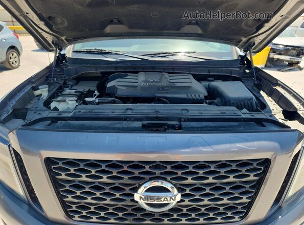 1N6AA1E51KN528726 2019 NISSAN TITAN Gray Вид підкапотного простору
