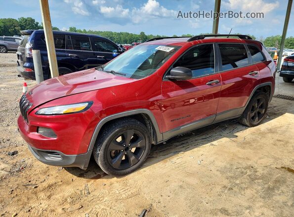 1C4PJLAS5HW617352 2017 JEEP CHEROKEE Red Задня ліва чверть