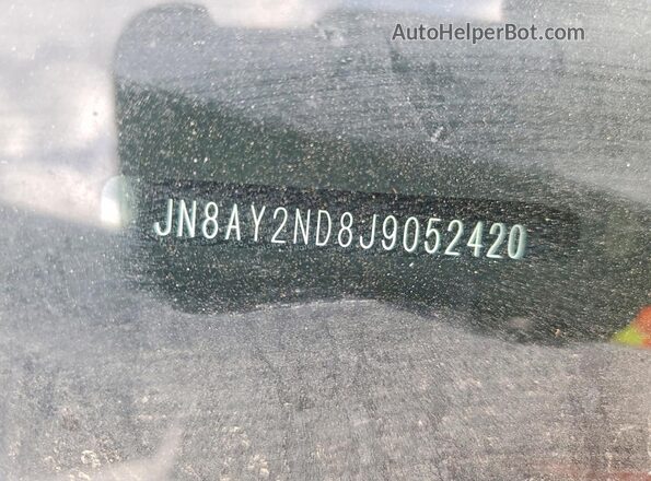 JN8AY2ND8J9052420 2018 NISSAN ARMADA Silver Widok wnętrza 360 stopni