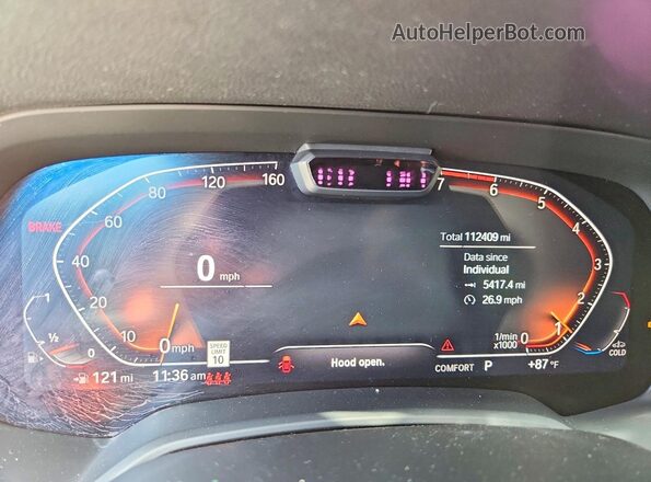 5UXCX4C53KLS39033 2019 BMW X7 Gray Հետևի նստատեղերի տեսք