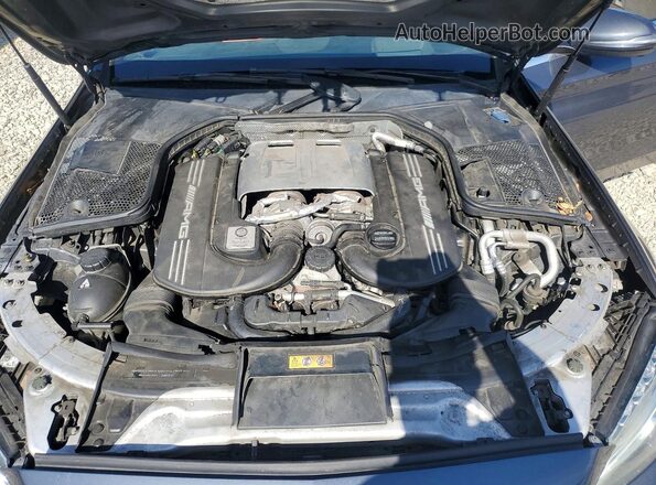 55SWF8HB7GU130249 2016 MERCEDES-BENZ C Серый Вид подкапотного пространства