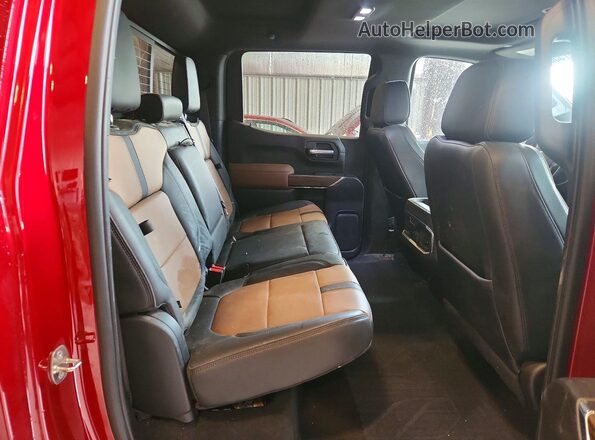 3GCUYHEL0MG186281 2021 CHEVROLET SILVERADO Red Widok wnętrza z tyłu